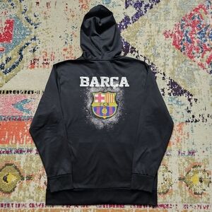 Barcelona Football Club Hoodie Premier League Lightweight Men's Large Hoodie